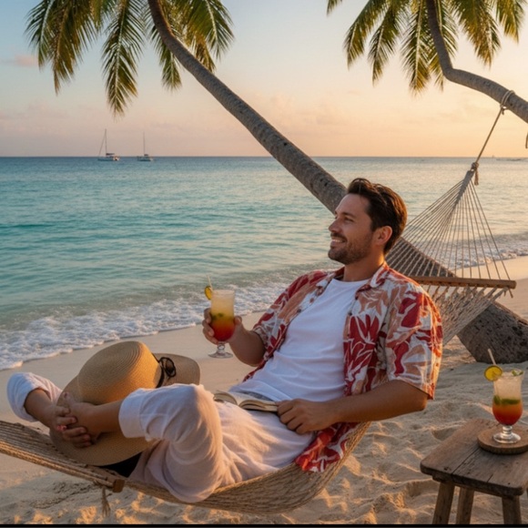 TOMMY BAHAMA 100% LINEN BUTTON DOWN SHORT SLEEVE SHIRT - Picture 1 of 7